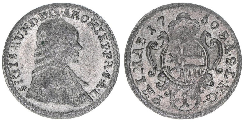 Sigismund III. Graf Schrattenbach 1753-1771
Erzbistum Salzburg. 1 Portraitkreuze...