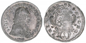 Sigismund III. Graf Schrattenbach 1753-1771
Erzbistum Salzburg. 1 Portraitkreuzer, 1759. Salzburg
0,79g
Zöttl 3094, Probszt 2366
vz-