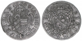 Sigismund III. Graf Schrattenbach 1753-1771
Erzbistum Salzburg. 1 Kreuzer, 1754. Typ ungeteilte Jahreszahl
Salzburg
0,71g
Zöttl 3088a, Probszt -
ss