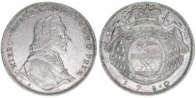 Hieronymus Graf Colloredo 1772-1803
Erzbistum Salzburg. Taler, 1780. Signatur M
Salzburg
28,03g
Zöttl 3216, Probszt 2433
vz++