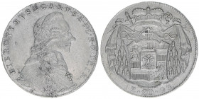 Hieronymus Graf Colloredo 1772-1803
Erzbistum Salzburg. 20 Kreuzer, 1793. Salzburg
6,65g
Zöttl 3286, Probszt 2491
ss/vz