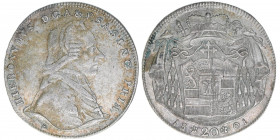 Hieronymus Graf Colloredo 1772-1803
Erzbistum Salzburg. 20 Kreuzer, 1801. Salzburg
6,69g
Zöttl 3294, Probszt 2499
ss+