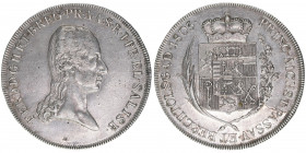 Kurfürst Erzherzog Ferdinand 1803-1806
Salzburg. Taler, 1805. Salzburg
28,88g
Zöttl 3409, Probszt 2607
vz-