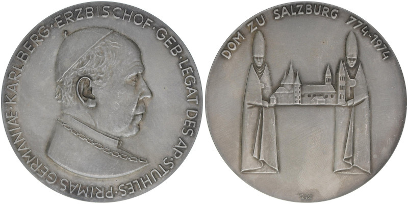 Silbermedaille, 1974
Salzburg. auf das 1200jährige Jubiläum des Salzburger Domes...