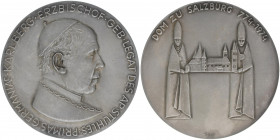 Silbermedaille, 1974
Salzburg. auf das 1200jährige Jubiläum des Salzburger Domes von Manzu. 50,65g
vz