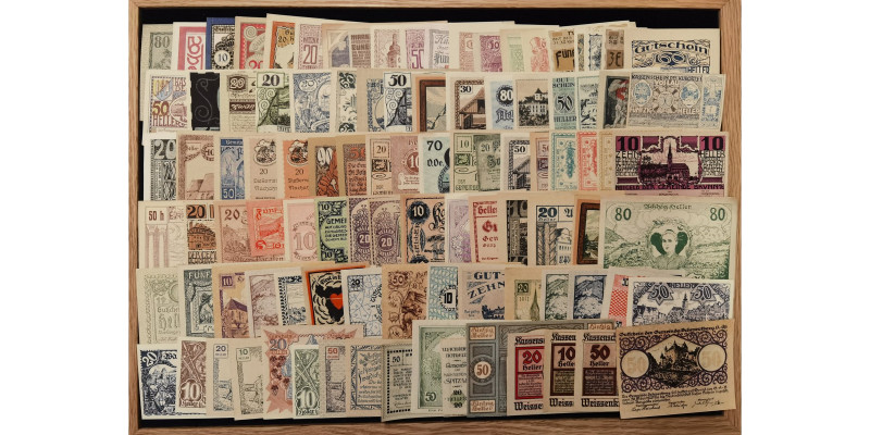Lot Notgeld
Lot Notgeld. Sammlung Notgeld. ca. 300 Scheine