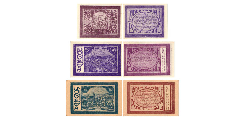 Bachmanning
Bachmanning. 10 Heller, 20 Heller, 50 Heller. Kodnar, Künstner 72