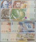 Albania: Banka e Shqiperise, set with 4 banknotes series 2001 with 200, 500, 1000 and 5000 Leke (P.67-70, all in UNC condition). (5 pcs.)
 [differenz...