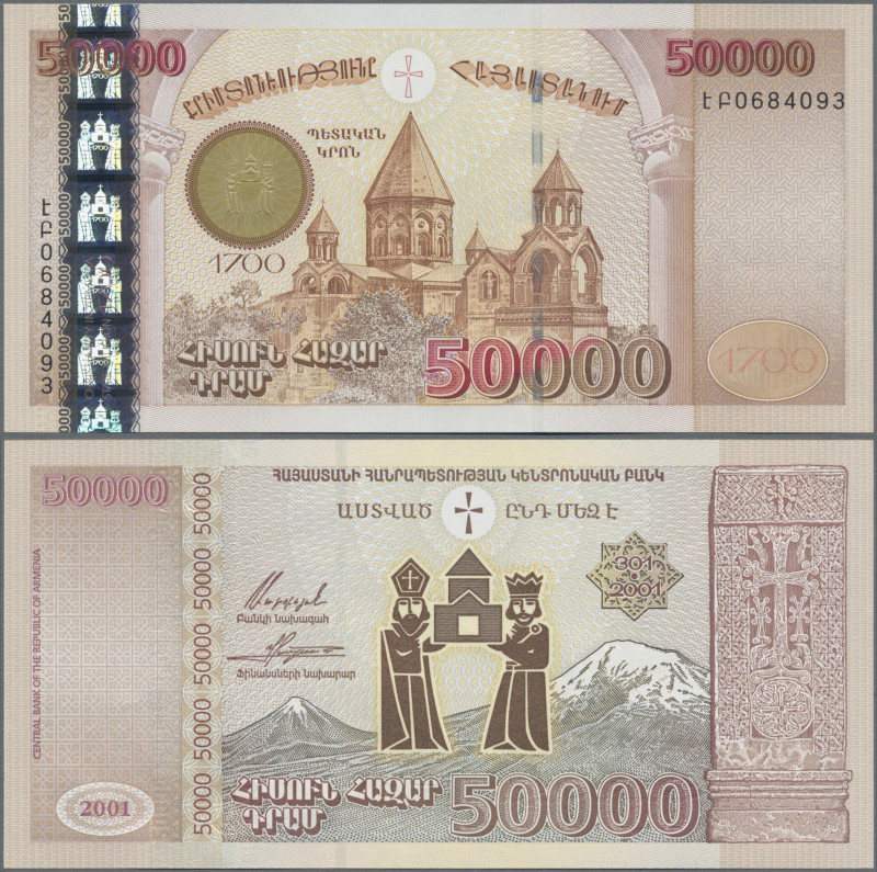 Armenia: Central Bank of the Republic of Armenia 50.000 Dram 2001, commemorating...