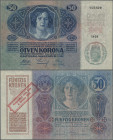 Austria: Oesterreichisch-ungarische Bank 50 Kronen with addtional overprint ”Ausgegeben nach dem 4. Oktober 1920” (issued after October 4th, 1920), P....