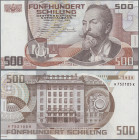 Austria: Oesterreichische Nationalbank 500 Schilling1985, P.151, Otto Wagner, in perfect UNC condition.
 [differenzbesteuert]