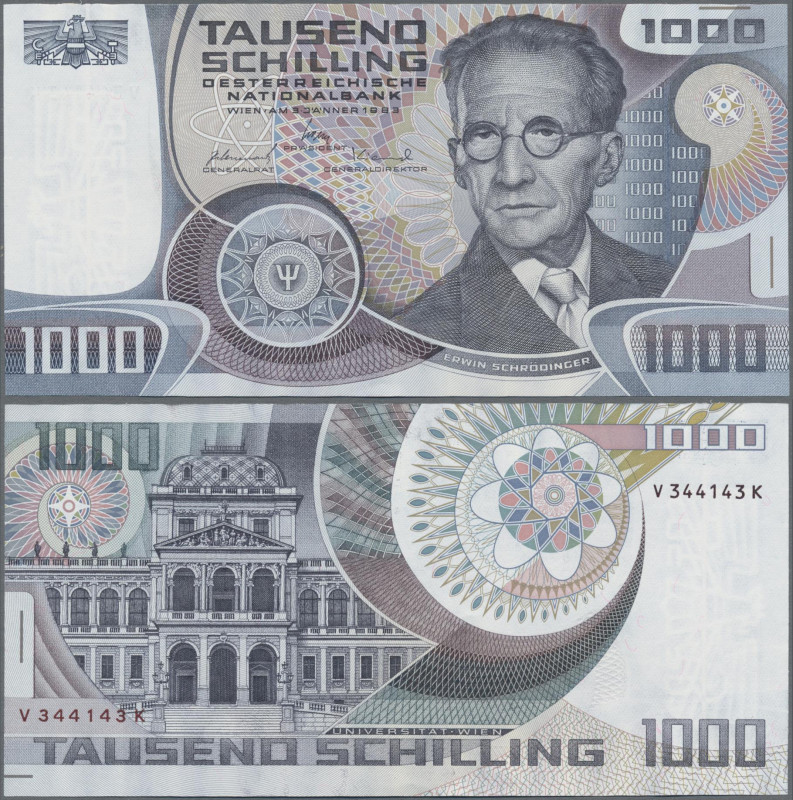 Austria: Oesterreichische Nationalbank 1000 Schilling 1983, P.152, Erwin Schrödi...