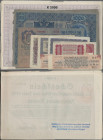 Austria: Austria, Lot mit 6 Schatzscheinen der Bundeshauptstadt Wien über 200, 400, 500, 1000 und 2x 2000 Kronen vom Februar 1923, dazu noch 9 Banknot...