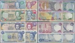 Bermuda: Bermuda Monetary Authority, lot with 8 banknotes 1978-2007, comprising 1 Dollar 1978 (P.28b, VF), 1 Dollar 1982 (P.28b, aUNC/UNC), 5 Dollars ...