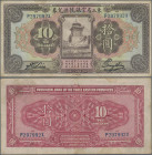 China: Provincial Bank of the Three Eastern Provinces 10 Dollars 1924, P.S2953a, very nice original shape with a few minor stains and soft folds, Cond...