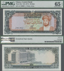 Oman: Central Bank of Oman 20 Rials ND(1977), P.20, PMG 65 Gem Uncirculated EPQ.
 [differenzbesteuert]