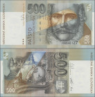 Slovakia: National Bank of Slovakia 500 Korun 1996 SPECIMEN, P.27s, two times perforated ”Specimen” and with regular serial number in UNC condition.
...