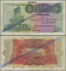 Syria: Banque de Syrie et du Liban 1 Livre 1939, P.40b, small tear at right border, some folds and lightly stained paper, Condition: F+/VF.
 [zzgl. 1...