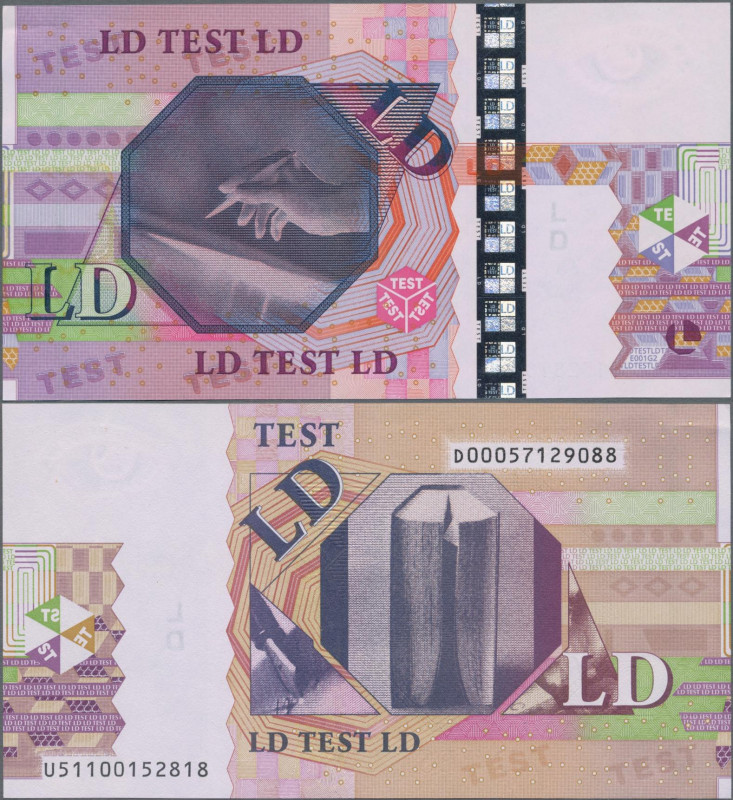 Testbanknoten: Interesting Set of 5 different Euro ”LD” (Low Denomination) Test ...