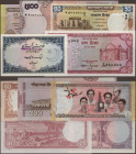 Bangladesh: Huge collection with 41 banknotes 1971-2012, comprising for example 1 Rupee with stamp ”Bangladesh” ND(1971) (P.1, UNC with staple holes a...