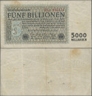 Deutschland - Deutsches Reich bis 1945: 5 Billionen Mark vom 01. November 1923, Firmendruck, Serie ”AF”, KN 6-stellig, Ro.127c, etwas stärker gebrauch...