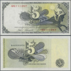Deutschland - Bank Deutscher Länder + Bundesrepublik Deutschland: Bank deutscher Länder 5 DM 1948, Serie 12G, Ro.252c in kassenfrischer Erhaltung: UNC...