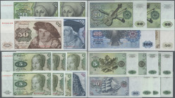 Deutschland - Bank Deutscher Länder + Bundesrepublik Deutschland: Deutsche Bundesbank, Lot mit 11 Banknoten, dabei 2x 5 DM 1960 (Serie A/S und B/B, Ro...