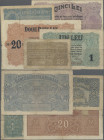 Deutschland - Nebengebiete Deutsches Reich: Banca Generala Romana, Lot mit 5 Banknoten der Besatzungsausgaben 1917, mit 25 und 50 Bani (Ro.472a, 473a,...