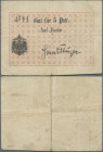 Deutschland - Nebengebiete Deutsches Reich: Georgische Legion Samsun, 5 Piaster o.D.(1916), Unterschrift ohne Dienstgrad, Ro.482a (P.NL), etwas flecki...