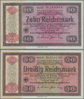 Deutschland - Nebengebiete Deutsches Reich: Konversionskasse für deutsche Auslandsschulden, Serie 1934, Lot mit 3 Schuldscheinen, dabei 5 Reichsmark (...