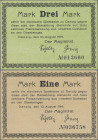 Deutschland - Nebengebiete Deutsches Reich: Magistrat der Stadt Danzig 1914, Lot mit 3 Banknoten, alle mit rückseitigem Stempel ”UNGÜLTIG! – Sparkasse...