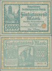 Deutschland - Nebengebiete Deutsches Reich: Stadtgemeinde Danzig 50.000 Mark vom 20.03.1923, Ro.797a, minimal bestoßene Ecke rechts oben und unten, Er...