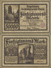 Deutschland - Nebengebiete Deutsches Reich: Stadtgemeinde Danzig 50.000 Mark vom 20.03.1923, Ro.798, optisch sehr schön mit festem Papier, mehrere Fal...