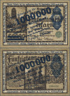 Deutschland - Nebengebiete Deutsches Reich: Stadtgemeinde Danzig 1 Million Mark Überdruck auf 50.000 Mark vom 8. August 1923, Ro.801, sehr saubere Geb...