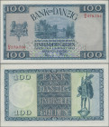 Deutschland - Nebengebiete Deutsches Reich: Bank von Danzig 100 Gulden vom 1. August 1931, Ro.841, winziger Knick links unten, der nicht ins Design re...