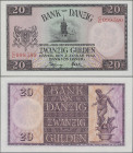 Deutschland - Nebengebiete Deutsches Reich: Bank von Danzig 20 Gulden vom 2. Januar 1932, Ro.842d in kassenfrischer Erhaltung: UNC. Selten! ÷ Bank of ...