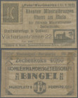 Deutschland - Briefmarkennotgeld: Coblenz, Rhenser Mineralbrunnen, ”POTO”-Wechselgeld-Wertmarke Serie VII. 21. X. mit 10 Pf. Ziffer in Pergaminhülle, ...
