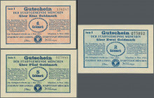 Deutschland - Notgeld - Bayern: München, Stadt, 1, 2, 5 Goldmark, 4.11.1923, Erh. I, 3 Scheine
 [differenzbesteuert]