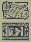 Deutschland - Notgeld - Berlin und Brandenburg: Berlin, 8. Pfadfinderabteilung, 10 Pf., o. D., grünes Papier, Gedenkschein zum 10jähr. Bestehen, Erh. ...