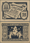 Deutschland - Notgeld - Berlin und Brandenburg: Berlin, 8. Pfadfinderabteilung, 25 Pf., 1922, rosafarbenes Papier, Gedenkschein zum 10jähr. Bestehen, ...