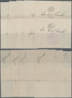 Deutschland - Notgeld - Elsass-Lothringen: Ammerschweier, Oberelsass, Bürgermeisteramt, 25 (2), 50 (2) Pf., 1, 2 (2), 3, 5 (2) Mark, o. D. (10.8.1914)...