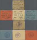 Deutschland - Notgeld - Elsass-Lothringen: Uffholz, Oberelsass, Gemeinde,1 Mark, 1914, Original mit rs. Stempeln, unentwertet, Erh. IV, 50 Pf., 1, 3 M...