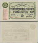 Deutschland - Notgeld - Hessen: Bad Ems, Stadt, 25 Billionen Mark, 6.11.1923, Separatistenausgabe, mit Wz., eckiger Punkt bei ”No”, Erh. I-
 [differe...