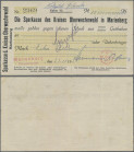 Deutschland - Notgeld - Hessen: Marienberg, Oberwesterwaldkreis, 10 Billionen Mark, 23.11.1923, Scheck auf Sparkasse, Datum und Nennwert handschriftli...