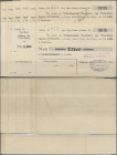 Deutschland - Notgeld - Mecklenburg-Vorpommern: Güstrow, Allgemeine Ortskrankenkasse, 1 Mark, 2.8.1914, mit Talon, dito, 5 x 8.8.1914, alle ohne Talon...