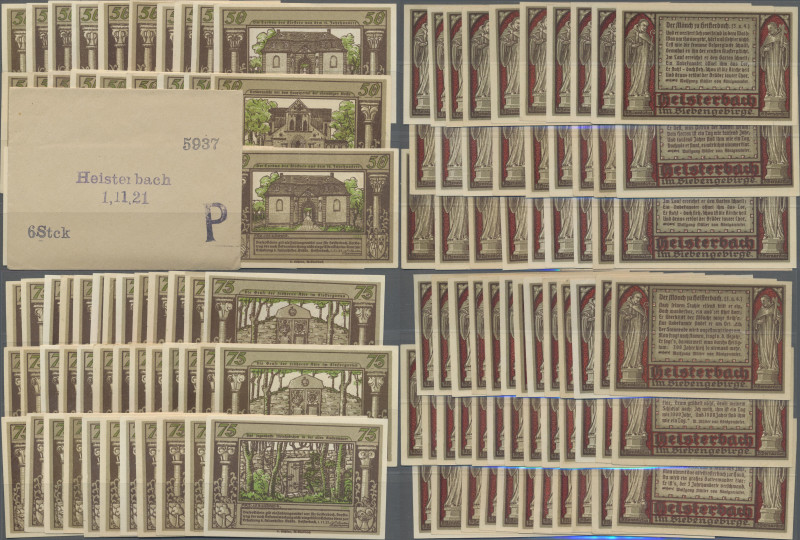Deutschland - Notgeld - Rheinland: Heisterbach, Direktor Hermanns, 28 x 50 Pf., ...