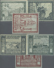 Deutschland - Notgeld - Rheinland: Malberg bei Kyllburg, Eifeler Volksbühne, 3 x 1 Mark, 1922, mit Bild 4 und 5 in Type 1 (Lindman 4, 5), Erh. I, und ...