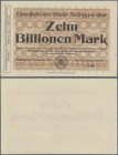 Deutschland - Notgeld - Rheinland: Solingen, Stadt, 10 Billionen Mark, 5.11.1923, ohne KN !, Erh. I
 [differenzbesteuert]