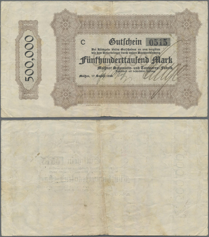 Deutschland - Notgeld - Sachsen: Meißen, Meißner Schamotte- und Tonwaren-Fabrik ...
