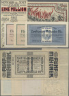 Deutschland - Notgeld - Schleswig-Holstein: Itzehoe, Stadt, 1 Mio. Mark, 11.8.1923, ohne KN, Erh. II, 5 Mio. Mark, 24.8.1923, KN weit, Erh. II-, 1 Mrd...